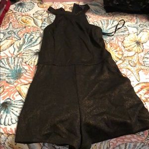 Black glittery romper